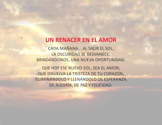 Un renacer en el amor